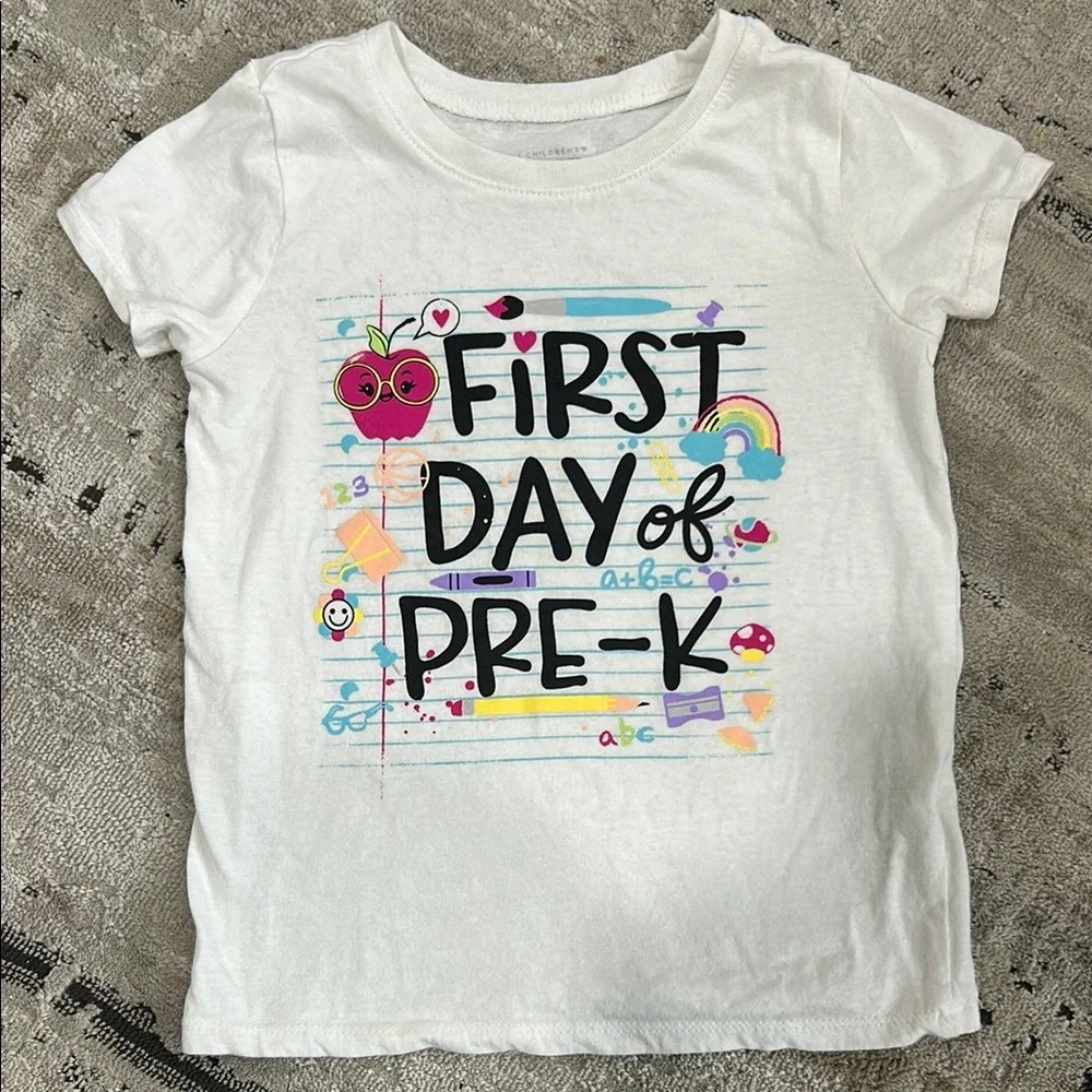 The children’s place first day of pre-k short sleeve tee
